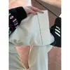 Jeans Off-White para Mujer Pantalones Anchos Sueltos 2025 Nuevo Talla Grande Chica Gordita mm Pequeño de Cintura Alta Rectos