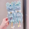 Grampo de Cabelo Flor Laço Fofo Estilo Coreano Acessório de Cabelo para Meninas Pequenas, Presilha para Franja, Grampo de Cabelo para Crianças, Não Danifica o Cabelo, Acessório de Cabelo para Meninas