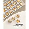 Pedras de Strass Populares para Nail Art, Pedras de Strass de Cristal Cor Champagne Super Brilhantes com Fundo Pontiagudo, Decorações de Unha em Formato Irregular Transparentes como Gelo