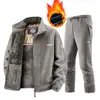 Chaqueta TK para Hombre Tallas Grandes Transfronteriza con Capucha de Grafeno Cálida Forrada de Polar Grueso Abrigo de Polar Traje Deportivo Chaqueta