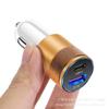 Cargador de Coche Compacto 3.1A Usb+Pd Aleación de Aluminio Usb-C+Usb Fabricante de Cargador de Teléfono para Coche Carga Rápida