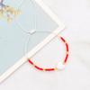 Pulseras de Perlas de Arroz Europeas y Americanas Joyería para Niñas Nueva Moda Pulseras Diseño de Nicho Combinación de Colores Elásticas Pulseras de Amor Al Por Mayor