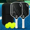 Pala de pickleball de fibra de carbono T700 con acabado mate texturizado, set completo profesional de pickleball