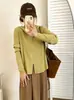 Ropa para mujer de talla grande: chaqueta con capucha y doble cremallera, colección otoño 2026, cárdigan de punto de corte holgado para mujeres con curvas
