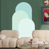 Adesivos de Arco Coloridos Criativos Boêmios para Quarto, Sala de Estar e Hall de Entrada; Adesivos de Parede Decorativos Autoadesivos de Arco com Costura de Três Cores