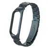Adecuado para correa de Xiaomi Mi Band 56, Pulsera de Acero Inoxidable Sólido de Tres Eslabones con Estructura de Hebilla a Presión y Caja Metálica, Directo del Fabricante