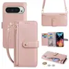 Funda para Teléfono Móvil Googlepixel10Pro XL Aplicable Transfronteriza Google Pixel9A Cartera con Cremallera Cruzada