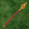 Guan Yu Hoja de Dragón Verde Media Luna Lu Bu Alabarda Fang Tian Juguetes Periféricos de los Tres Reinos Espadas Armas de Plástico PP Arma de Zhang Liao