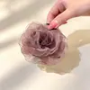 Pinza de Garra de Rosa de Malla Etérea Estilo Coreano Flor de Malla Brillante Tridimensional Pinza de Tiburón para la Parte Posterior de la Cabeza Accesorios para Moños para Mujeres al por Mayor