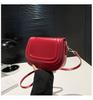 Bolso bandolera de hombro de PU de color sólido con textura alta, nuevo, transfronterizo, pequeño, cuadrado, sencillo, combinable con todo