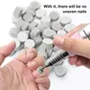 2025 Novo Mini Rolamento Transfronteiriço 10mm Folha Cinza de Esponja para Polimento Ferramenta de Polimento de Unhas Manicure