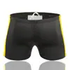 Bermuda de Natação Masculina Plus Size para Pessoas Fortes Moda Color Block Boxer Bermuda de Natação Casual Solta com Cadarço Calças de Praia para o Litoral