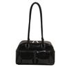 Moda Nicho Óleo Cera Couro Comutador Almofada Bolsa Feminina 2025 Primavera Nova Chegada Grande Capacidade Único Ombro Bolsa Axila