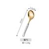 Juego de Utensilios de Cocina de Acero Inoxidable de Lujo Ligero Nórdico Juego de Siete Piezas Mango de Cerámica Cucharón Cuchara para Sopa Colador Suministros de Cocina Utensilios