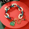 Pulseras Navideñas Transfronterizas, Cascabeles, Adornos de Mano de Perlas, Colgantes de Copo de Nieve y Ciervo, Accesorios Festivos Navideños, Pulseras de Navidad