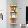 Estante de Esquina, Gabinete de Esquina, Estante Triangular para Esquina de Cocina, Estante de Esquina de Pared para Dormitorio, Estante de Pared para Decoración de Sala de Estar