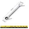 Llave de carraca ajustable, de doble cabeza, bidireccional, liberación rápida, de doble propósito, Torx y de boca abierta, liberación rápida, ahorradora de mano de obra, multifuncional