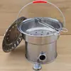 Estufa de Carbón Calefactora para Uso Doméstico, Parrilla Barbacoa Portátil para Exteriores, Fogata para Preparar Té, Fogata Portátil para Mover