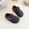 Sapatos Birkenstock Peluciados Emagrecedores para Meninas Outono/Inverno 2025 Novos Sapatos Versáteis para Meninos Estilo Coreano Mocassins Loafers Infantis