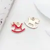 1 Esmalte Vermelho DIY Acessório para Joias Liga de Zinco Esmalte Flor de Cerejeira Chaveiro Pingente Brincos Acessório de Cabelo Pingente para Celular