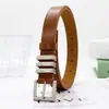 Conjunto de dos piezas de hebilla de pin de estilo callejero moderno estilo Hong Kong para mujer Cinturón Estudiante Versátil Moda Decorativo Cinturón para jeans Envío directo