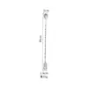 Cuchara Mezcladora de Mango Largo Cuchara para Hielo Acero Inoxidable 304 Cuchara de Bar Cuchara para Cócteles de Bar Cuchara de Bar Roscada de Doble Cabeza Palillo para Remover Té de Leche