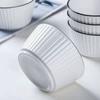 Padrão vertical de linha preta Estilo nórdico Utensílios de mesa de cerâmica para uso doméstico Tigela prato tigela grande para macarrão tigela para sopa prato fundo tigela de arroz espessa livre para micro-ondas