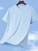 Comércio Exterior Transfronteiriço Camiseta de Seda Gelo Secagem Rápida Manga Curta Masculina Verão Fina Respirável Camiseta Refrescante Esporte Casual Top Tendência