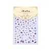 Pegatinas para Uñas con Flores Secas Simuladas Estilo Nuevo Flores Florecientes de Primavera Jardín de Monet Florales Pequeños en Relieve de Flores Secas