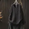 Suéter de Punto de Punto Nuevo para Mujer 2025 Otoño Bolsillo Pequeño con Solapa Pantalones Cuello en V Holgado Algodón Tejido Base Exterior Jersey de Manga Larga