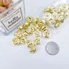 Rodada de Uma Palavra Sino Dourado Acessórios para Joias DIY Cor Mista Joias Decoração de Natal Decoração de Animal de Estimação Fabricante Atacado
