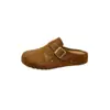 Zapatos Birkenstock de suela gruesa para mujer para personas menudas, nuevos zapatos Birkenstock tipo slip-on perezosos primavera/otoño 2026, mules de punta cerrada para uso en exteriores
