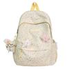 Mochila Fofa de Desenho Animado Estudante Feminina 2025 Nova Moda Estampa de Leopardo Mochila de Viagem Estudante do Ensino Fundamental Bolsa Escolar
