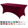 Capa de Mesa Elástica Transfronteiriça para Comércio Exterior, Venda Direta de Fábrica, Toalha de Mesa Elástica de Elastano para Festa e Casamento, Capa para Mesa de Cocktail, Toalha de Mesa
