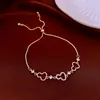 Pulseira com Pingente Redondo de Zircônia Super Brilhante Estilo Francês, Pulseira Exquisita de Luxo Leve de Alta Qualidade, Joia Feminina Fashion e Versátil