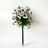 Amazon Simulação Amor-Perfeito Inserção no Solo Buquê de Flores Jardim Doméstico Paisagismo Externo Decoração Sensação ao Toque Flor Artificial Cabo Flor Falsa Pacote Atacado