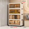 Gabinete de Almacenamiento Transparente Modelo Nuevo Gabinete de Almacenamiento con Puerta Estante de Almacenamiento Multicapa Gabinete de Plástico para Snacks Gabinete de Almacenamiento para Niños