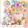 Conjunto de balões de látex transfronteiriço Amazon em espanhol para decorações de aniversário, suprimentos de festa e decorações de cena de primeiro aniversário; guirlandas de balões no atacado