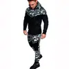Nuevo traje con cárdigan de suéter con capucha de camuflaje para deportes al aire libre para hombre