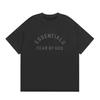 Camiseta deportiva informal holgada de algodón con cuello redondo para adolescentes, marca de moda ESSENTIALS FEAR OF GOD