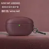 Funda Adecuada para Auriculares Sony Wf-1000Xm5 Cáscara Dura Granulada Frijol Sony con Cancelación de Ruido 5 Bluetooth Cubierta Protectora de Color Puro