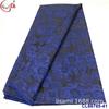 Cheongsam de Flor Grande Bordada Colorida Tela Brocada Jacquard Antigua Tela Brocada Africana Encaje