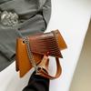 Bolsa de ombro simples Casual Commuter Crossbody Bag 2024 Verão Nova Moda Feminina Estilosa Moda Moda Bolsa Quadrada Pequena