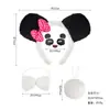 Performance Dia das Crianças Headband de Cabeça Animal Cartoon Headwear de Pelúcia Conjunto de Headband de Princesa Panda de Pelúcia Adesivos Faciais Acessórios de Roupa