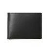 1209 Transfronterizo Europeo y Americano Nuevo Estilo Ultra-Fibra Cartera para Hombre Corta Clásica Negra de Hojas Sueltas Gran Capacidad