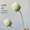 Materiais florais em tons de branco para salões de casamento, móveis para vitrines, adereços de flores de seda para decoração suave, arranjos de flores, marcadores de corredor, buquês artificiais atacado