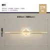 Luz frontal de espejo, luz de gabinete de espejo de baño de hotel minimalista moderno, luz de tocador nórdica de lujo ligero creativa y única para maquillaje
