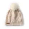 Chapéu Macio e Aconchegante de Caxemira 2026 Outono e Inverno Novo Estilo Moda Feminina Casual Chapéu Slouchy com Proteção para Orelhas Chapéu de Tricô Espessado