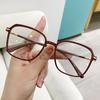 2023 nuevo color cambiante anti luz azul gafas de mujer moda moderna Cuadradas planas montura de gafas gafas de color cambiante transfronterizas
