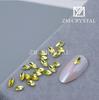Atacado a granel novo 3 * 6mm cor olho de cavalo nail art especial- em forma de broca fundo plano broca fundo de ouro broca nail art vara broca